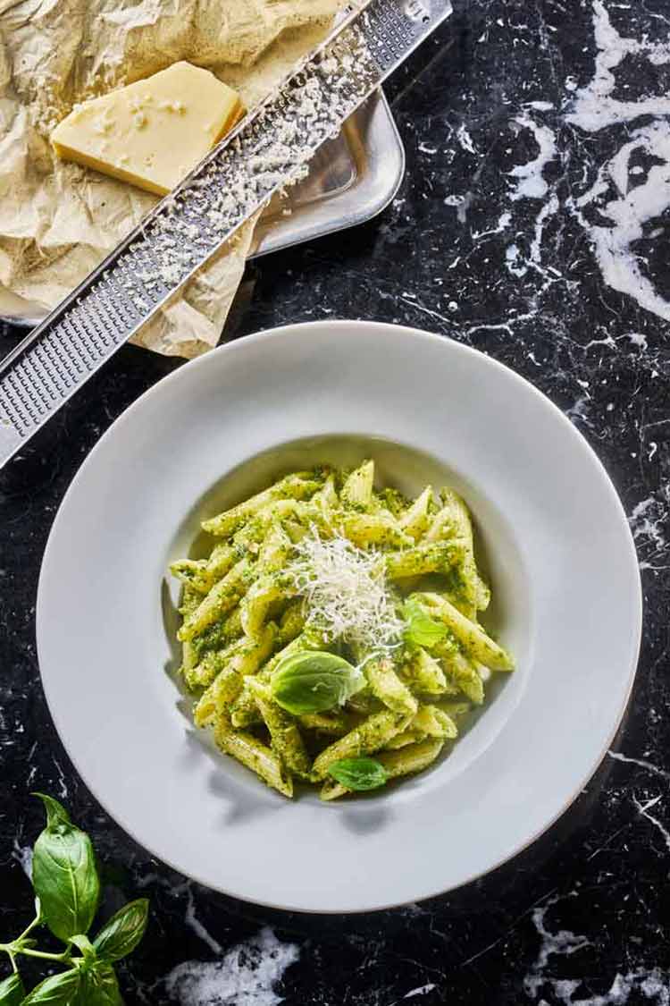 Bild von Penne mit Bergkäse- Pesto